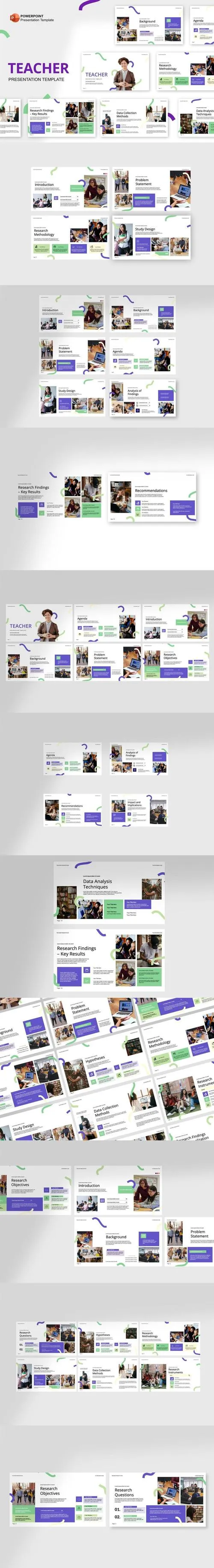 Teacher PowerPoint Template DMLYYG9