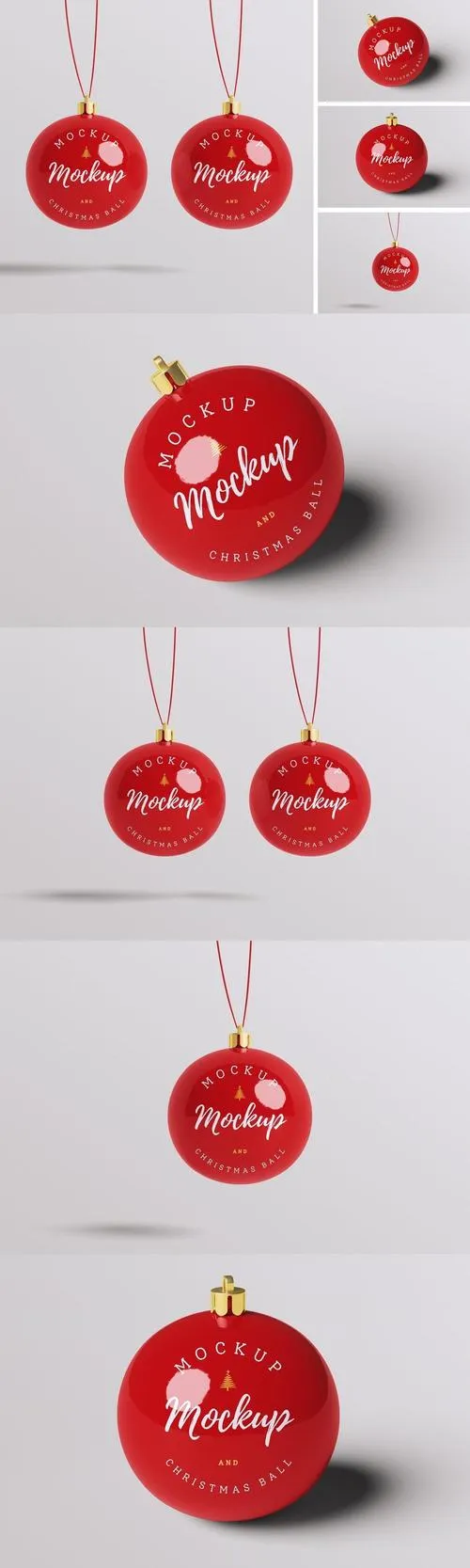 Christmas Ball Mockup 56BPEJ8