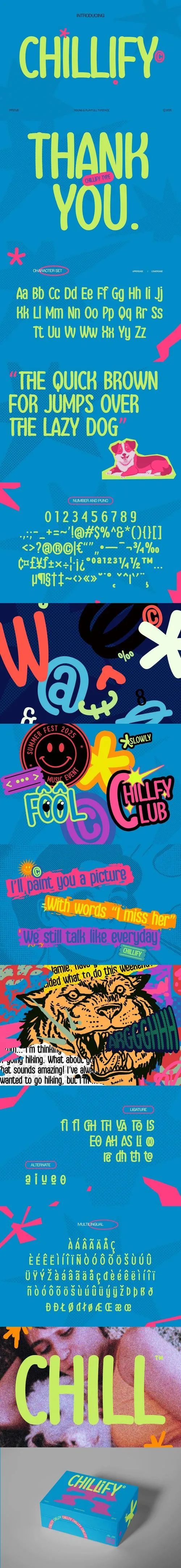 Chillify - Cute Cartoon Playful Font FLJFRX5